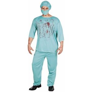 Halloween bloederige chirurg kostuum heren