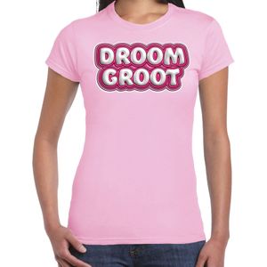Bellatio Decorations Song T-shirt voor festival - droom groot - Europa - licht roze - dames - Joost