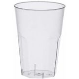 20x Hard plastic frisdrank/water glazen - herbruikbare glazen voor evenement / bbq / verjaardag / picknick