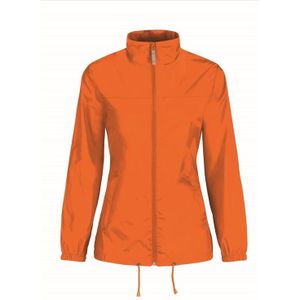 Dames regenkleding - Sirocco windjas/regenjas in het oranje - volwassenen