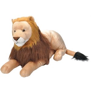 Pluche dieren knuffels grote leeuw van 76 cm - Knuffeldieren speelgoed