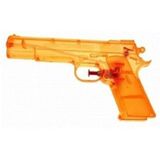 15x Doorzichtig oranje waterpistool 20 cm  - Buitenspeelgoed - Waterpistolen