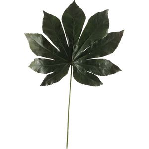 Kunst Vingerplant Blad 55 cm Donkergroen - Kunstplant Tak