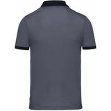 Proact Poloshirt Sport Pro premium quality - grijs/zwart - mesh polyester stof - voor heren