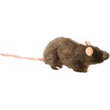 Pluche Bruine Rat Staand Knuffel 22 cm Speelgoed
