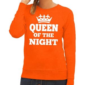 Oranje Queen of the night sweater dames - Oranje Koningsdag kleding