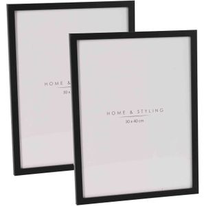 Home &amp; Styling Kunststof fotolijsten - 2 st - geschikt voor een foto van 30 x 40 cm