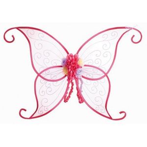 Vlinder verkleedkleding vleugels roze - vlinders dierenpakken/verkleedkleding