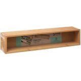 Bestekbak/keuken organizer - 1-vaks - bamboe - 38 x 8 x 7 cm