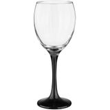 Glasmark Wijnglazen - 12x - Black collection - 300 ml - glas