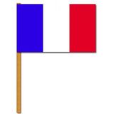 4x Luxe zwaaivlaggetjes Frankrijk