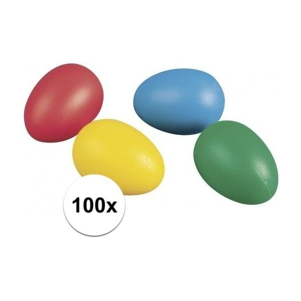 leider vrije tijd bevolking 100 gekleurde plastic eieren - Cadeaus & gadgets kopen | o.a. ballonnen &  feestkleding | beslist.nl