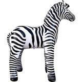 Opblaasbare zebra 80 cm decoratie - Opblaasdieren decoraties