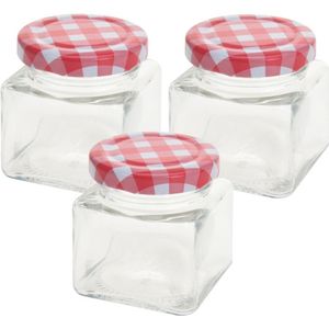 24x stuks Inmaak/weckpot 75 ml met draaideksel