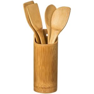 Bamboe Keukenset  - Spatels – Lepels – Pollepel - 4 delig
