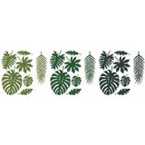 Hawaii decoratie palmboom bladeren van 21 stuks - Feestartikelen en wand versieringen