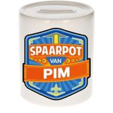 Kinder spaarpot voor Pim - keramiek - naam spaarpotten