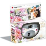 10x Bruiloft/huwelijk wegwerp camera met flitser en 27 kleuren fotos - Vrijgezellenfeest weggooi fototoestel