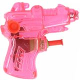 Mini waterpistool - 10x - roze - kunststof - 8 centimeter - zomer speelgoed