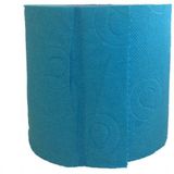 3x Gekleurd toiletpapier rollen 140 vellen - Turquoise/groen/geel thema feestartikelen decoratie - WC-papier/pleepapier