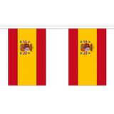 Bellatio Decorations - Vlaggen versiering - Spanje - Vlag 90 x 150 cm en vlaggenlijn 3m