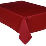 Tafelkleed van polyester met formaat 240 x 140 cm - rood - Eettafel tafellakens