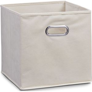 Set van 3x stuks beige opbergmanden/kastmanden 28 x 28 cm - Opruimmanden - Opbergers