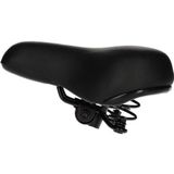 Universeel model gel fietszadel zwart voor dames en heren - Zwart