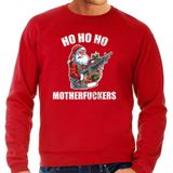 Hohoho motherfuckers foute Kersttrui - rood - heren - Kerstsweaters / Kerst outfit