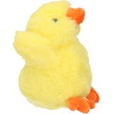 Pluche kuiken / kip knuffel geel 12 cm - Pasen thema - Kuikens / kippen knuffels