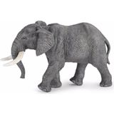 Plastic speelgoed figuren dieren setje olifanten familie van 2x stuks - Moeder en kind - 16 en 10 cm