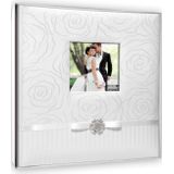 Luxe fotoboek/fotoalbum Annabella bruiloft/huwelijk met 50 paginas wit - 32 x 32 x 6 cm