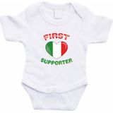 Wit First Italie supporter rompertje baby - Babykleding