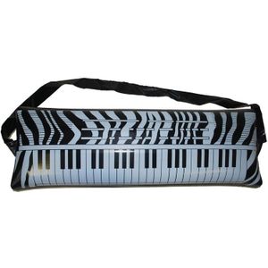 Opblaasbaar keyboard 60 x 20 cm - muziekinstrumenten feestartikelen volwassenen
