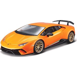 Modelauto Lamborghini Huracan Performante oranje 1:24 - speelgoed auto schaalmodel