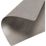 Zeller placemats lederlook - 10x - 45 x 30 cm - metallic taupe