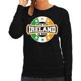 Have fear Ireland is here sweater met sterren embleem in de kleuren van de Ierse vlag - zwart - dames - Ierland supporter / Iers elftal fan trui / EK / WK / kleding