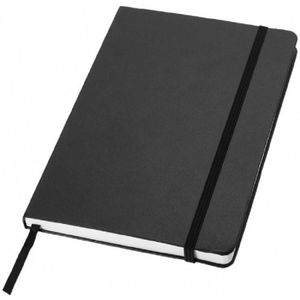Pakket van 8x stuks zwart luxe schriften gelinieerd A5 formaat - Notitieboekjes - Kantoor schriften