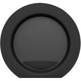 Juypal Bordenset - 4x - zwart - kunststof - D26 cm - herbruikbaar - BPA-vrij