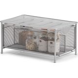 Zeller keuken/keukenkast organizer uitschuifbaar - zilver - 26 x 41 x 20 cm - metaal