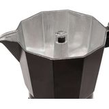 Percolator Zwart - 6 Kops – Espresso Koffiemaker – Moka Pot – RVS - Aluminium - Espressomaker