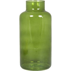 Floran Bloemenvaas - apotheker model - groen/transparant glas - H30 x D15 cm