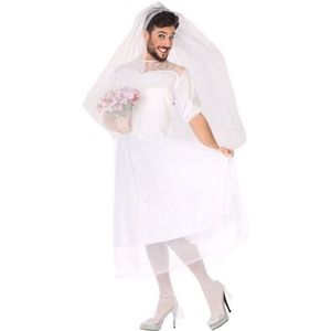 Fout verkleed kostuum - man bruid fun kostuum voor heren - carnavalskleding - voordelig geprijsd