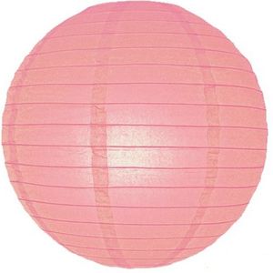 Luxe bol lampion roze 25 cm