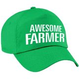 Awesome farmer pet / cap groen voor volwassenen - baseball cap - cadeau petten / caps