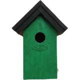 Houten Vogelhuisje/Nestkastje 22 cm - In Het Zwart/Groen Maken - Dhz Schilderen Pakket