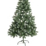 Kunst kerstboom Abies 120 cm witte punten