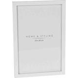 Home &amp; Styling Fotolijst - kunststof - wit - voor een foto van 20 x 30 cm