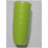 10x kunststof drinkbekers 300 ML met schenkkan set groen van 1.75 liter - Indoor/outdoor