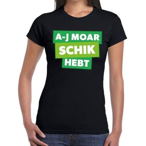 A-j moar schik hebt t-shirt - zwart Achterhoek festival shirt voor dames